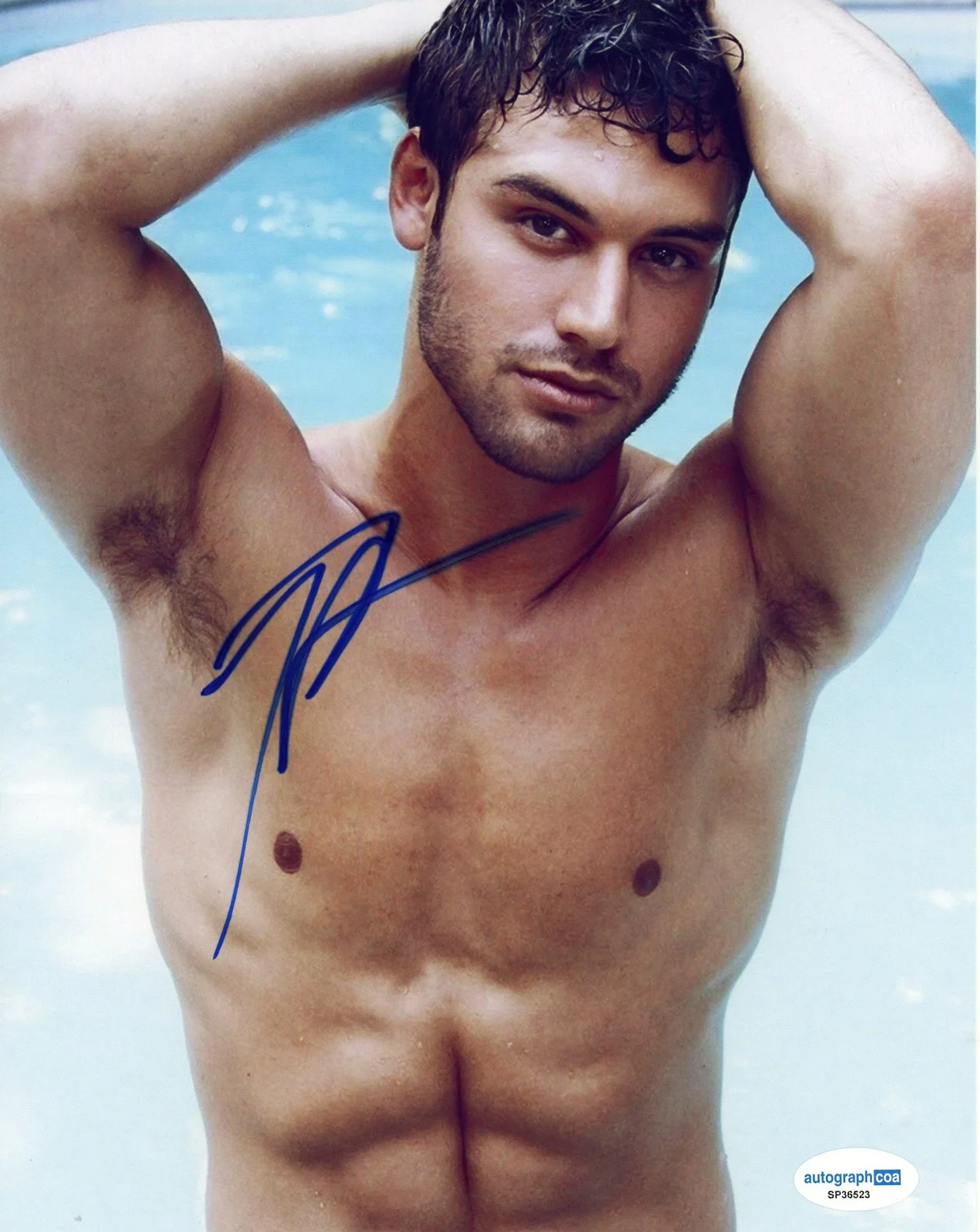 Ryan Guzman — Ryan Guzman "9-1-1" AUTOGRAPH Signed Autographed Shirtless 8x10 Photo B ACOA, image 2