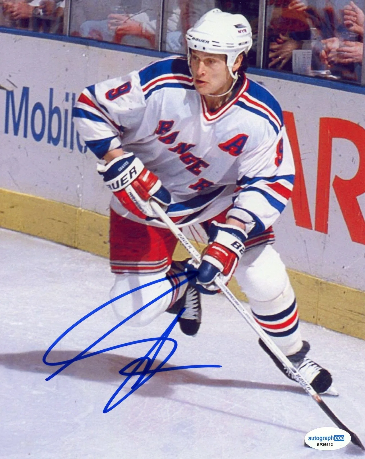 Adam Graves — Adam Graves AUTOGRAPH Signed New York Rangers Hockey NHL 8x10 Photo B ACOA, изображение 2