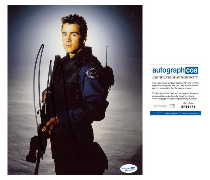 Colin Farrell — Colin Farrell "S.W.A.T." Autograph SIGNED 'Jim Street' SWAT 8x10 Photo ACOA
