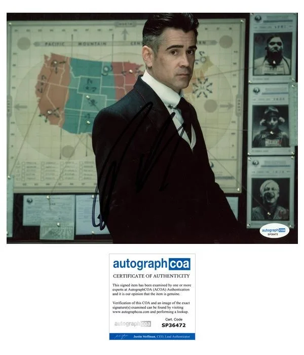 Colin Farrell — Colin Farrell "Fantastic Beasts" AUTOGRAPH Signed 'Graves' 8x10 Photo ACOA