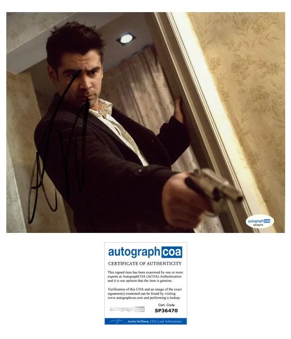 Colin Farrell — Colin Farrell "In Bruges" AUTOGRAPH Signed Autographed 'Ray' 8x10 Photo ACOA