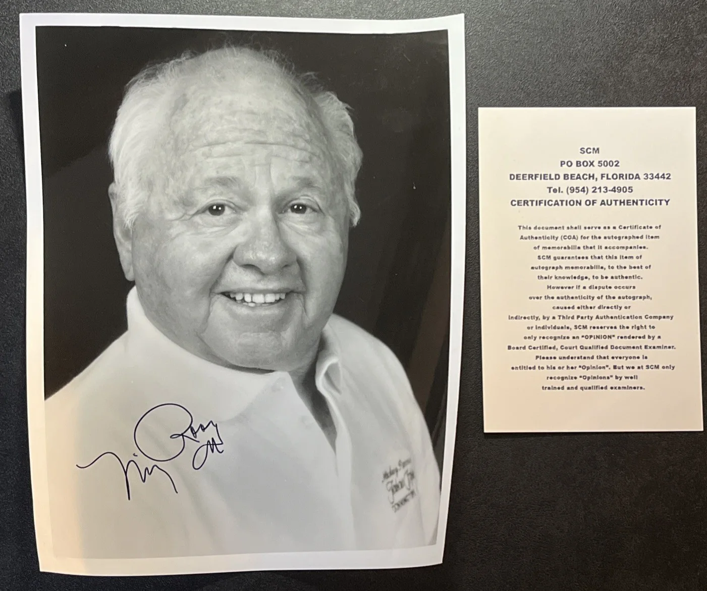 Mickey Rooney Signed Photo – Autographed Portrait – Classic Hollywood Actor, image 5
