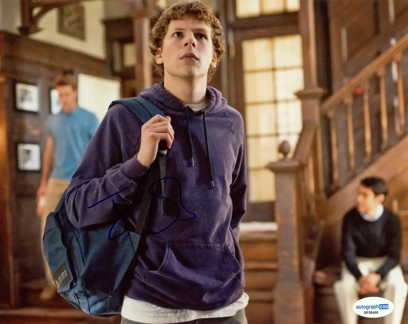 Jesse Eisenberg — Jesse Eisenberg "The Social Network" AUTOGRAPH Signed 'Mark' 8x10 Photo ACOA, изображение 2