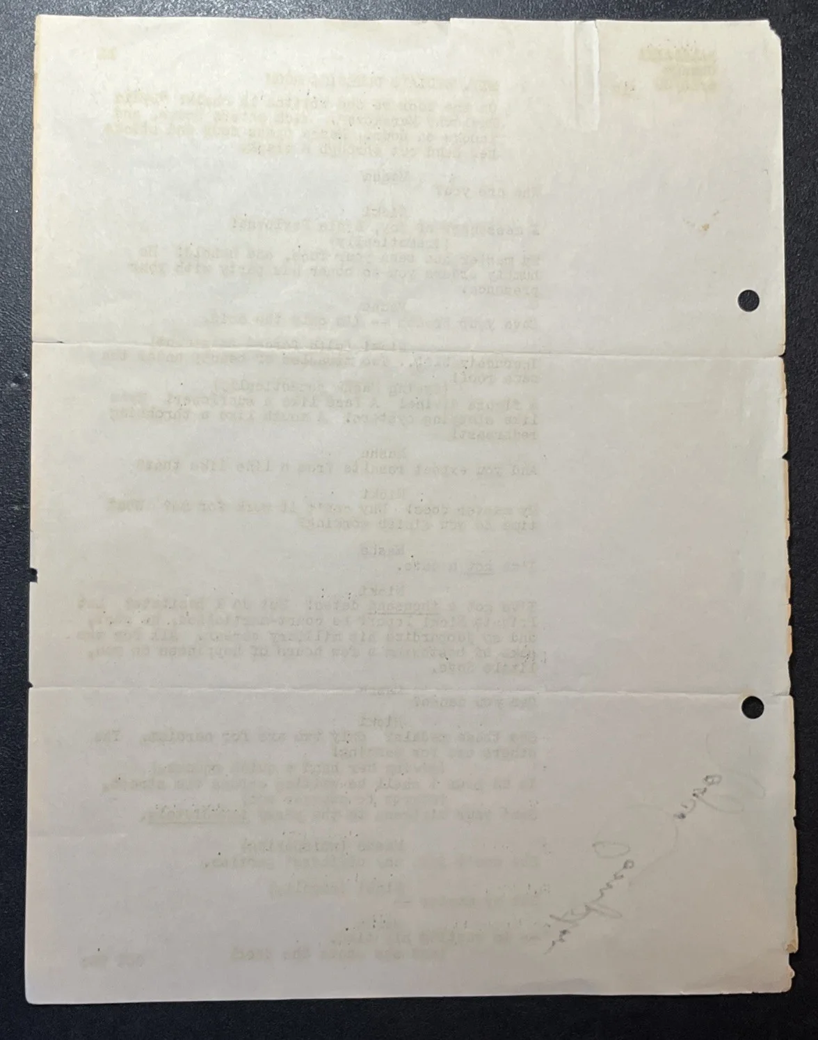 Balalaika (1939) Original Script Page Signed by Joyce Compton – MGM, image 3
