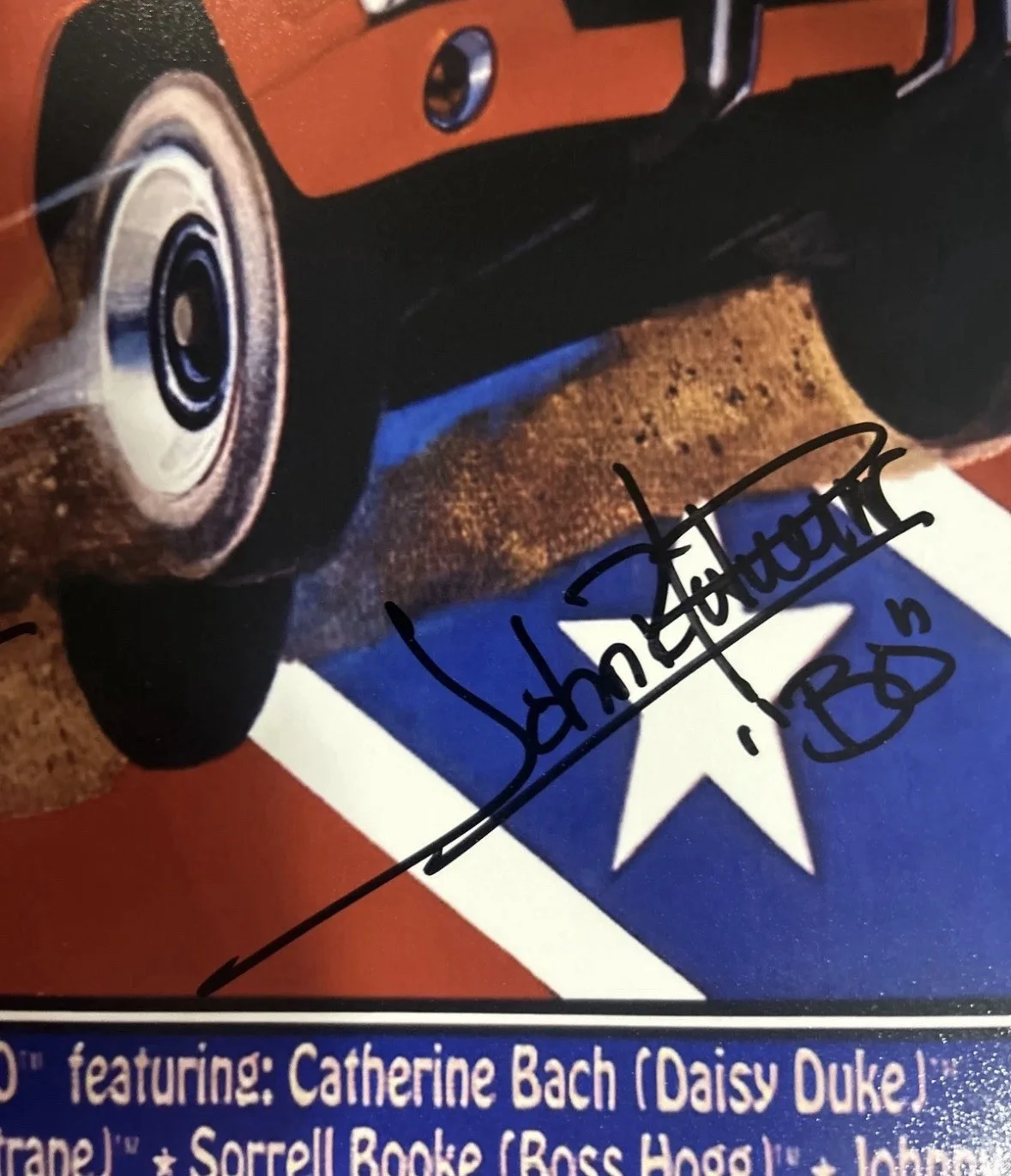 Catherine Bach John Schneider Tom Wopat — DUKES OF HAZZARD SIGNED 11x17 Photo Catherine Bach Wopat Schneider W/COA JSA, изображение 2
