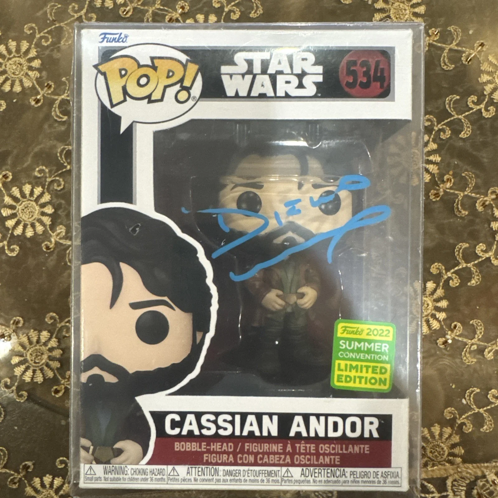 Diego Luna — Diego Luna Signed Cassian Andor Funko Pop! #534 Star Wars - BAS Beckett
