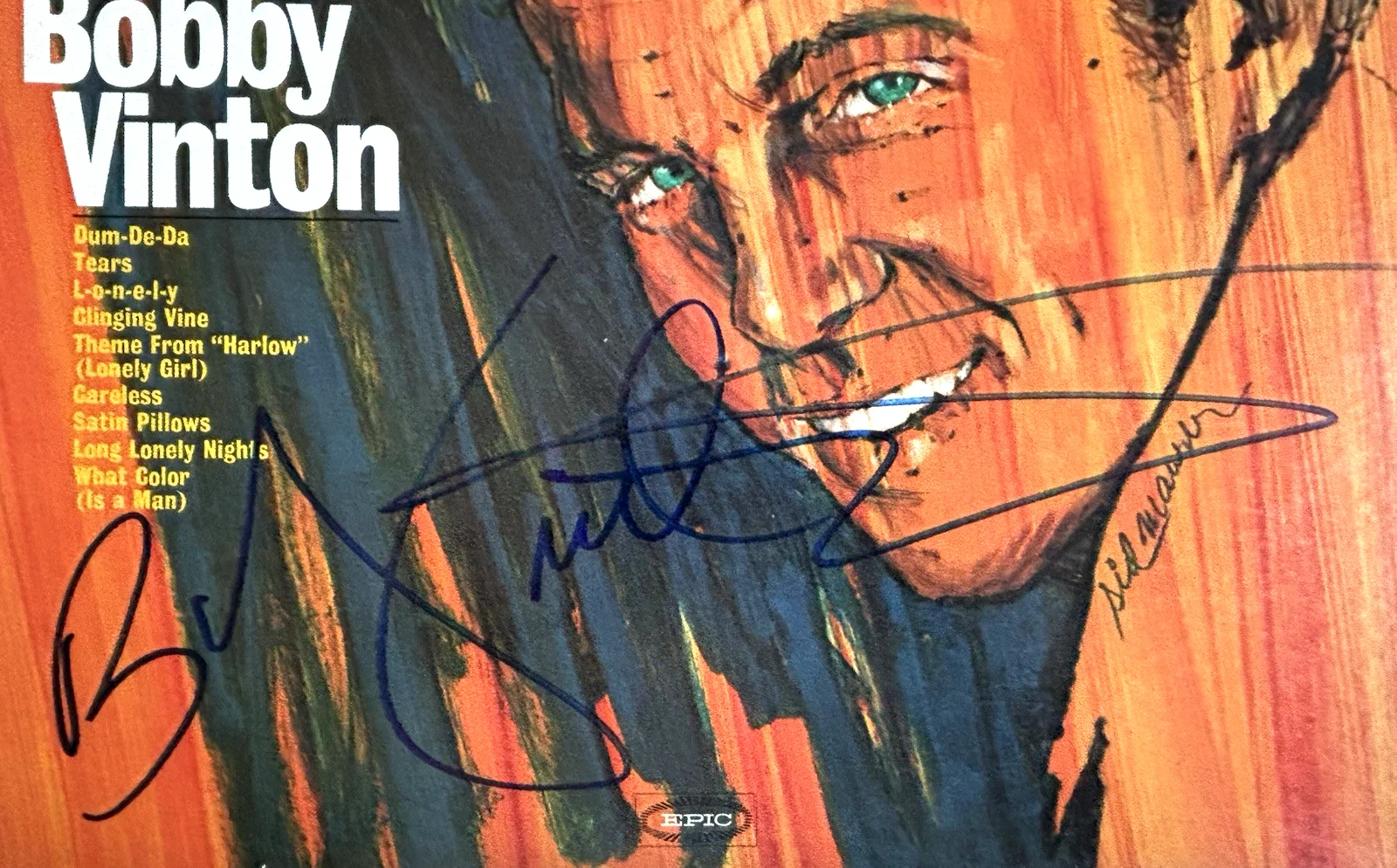 BOBBY VINTON Signed MORE GREATEST HITS Vinyl LP RECORD Album PSA DNA COA, image 3