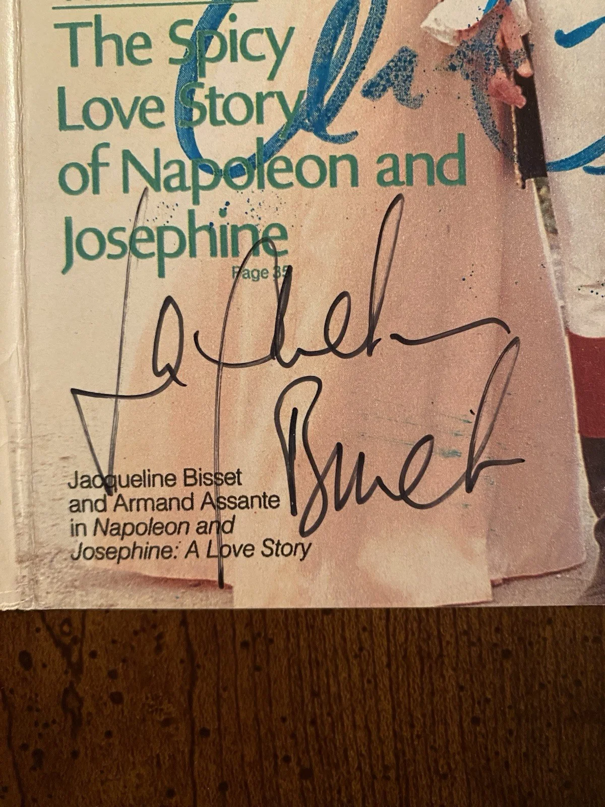 Jacqueline Bisset, Armand Assante — Jacqueline Bisset Armand Assante Signed TV Guide With COA Napoleon And Josephine, image 4