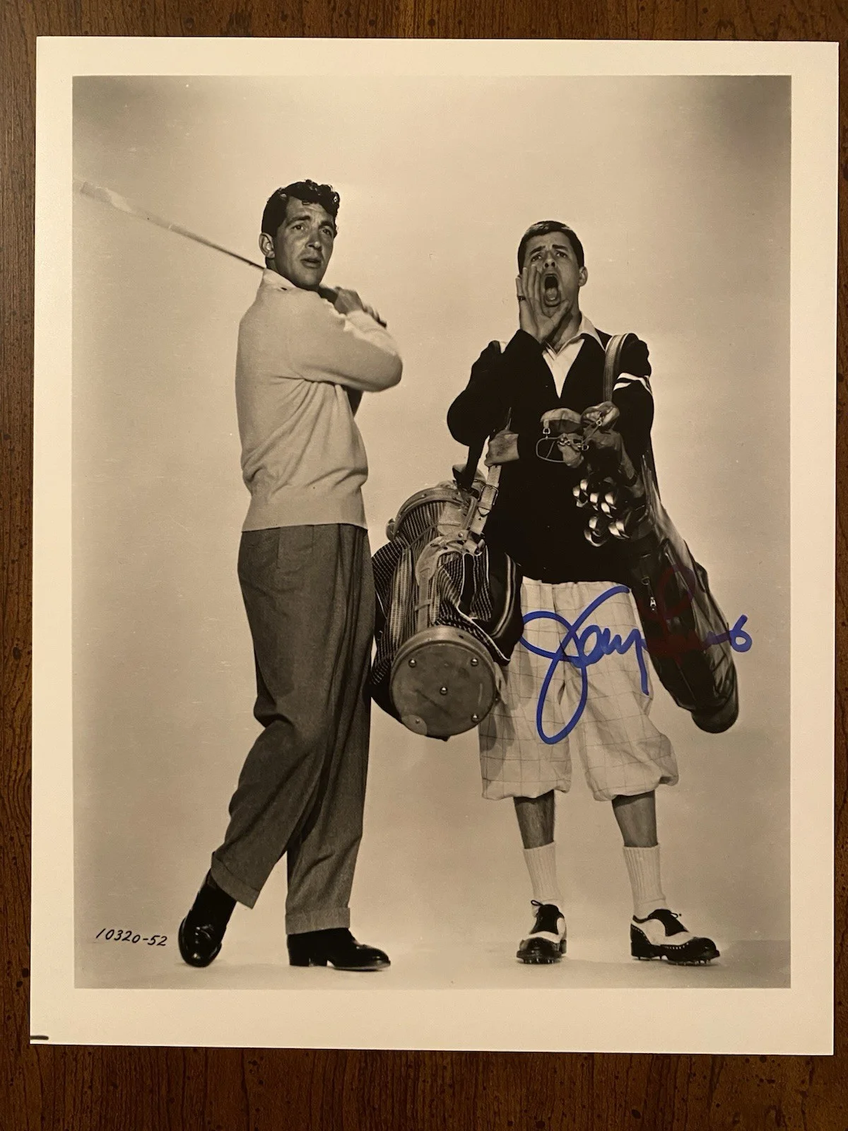 Jerry Lewis — Jerry Lewis Signed Autographed 8x10 Photo with Dean Martin With COA The Caddy