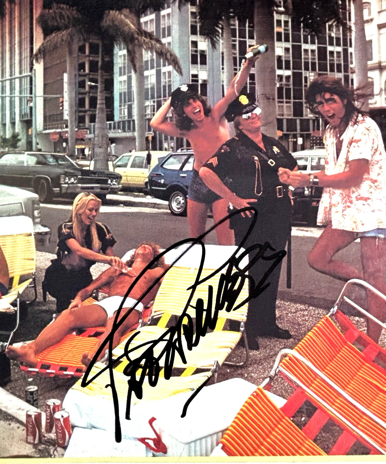 PAT TRAVERS Signed HEAT IN THE STREET Vinyl LP RECORD Album PSA DNA COA, изображение 3