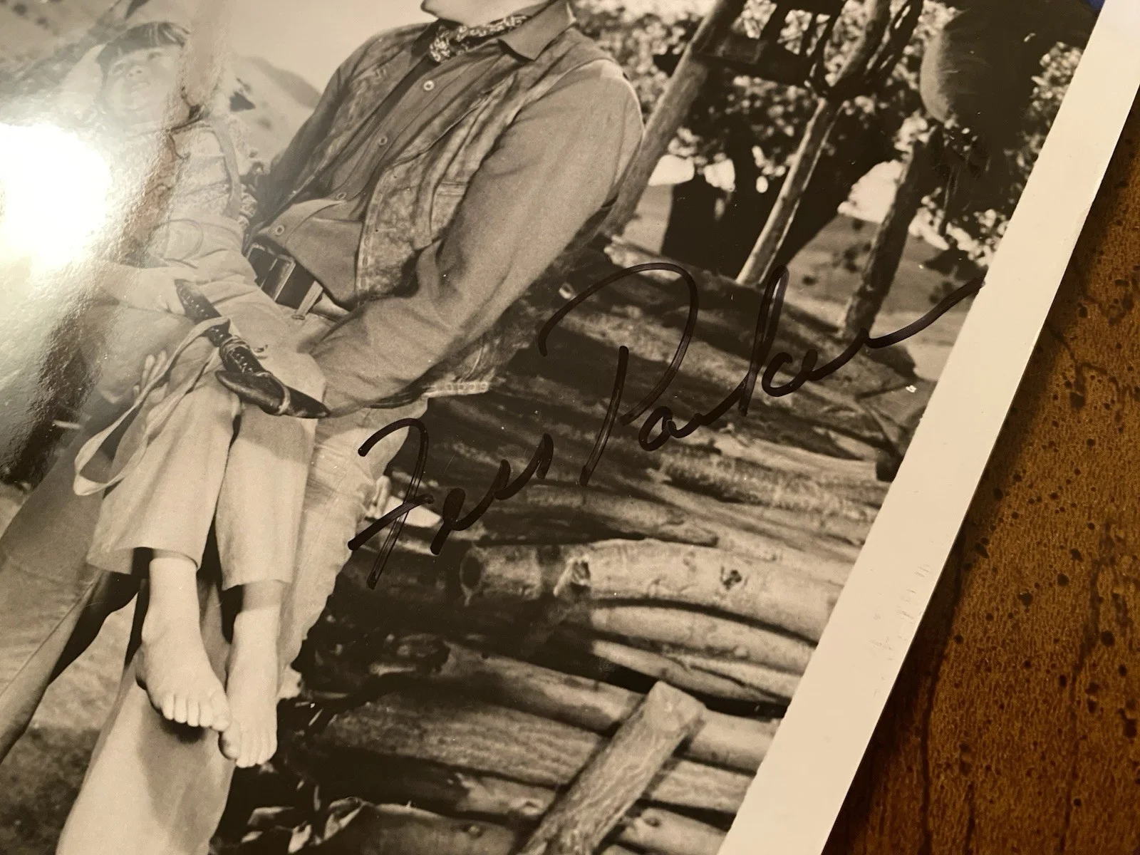 Fess Parker — Fess Parker Signed Autographed 10x8 Photo With COA Disney s Old Yeller, изображение 3