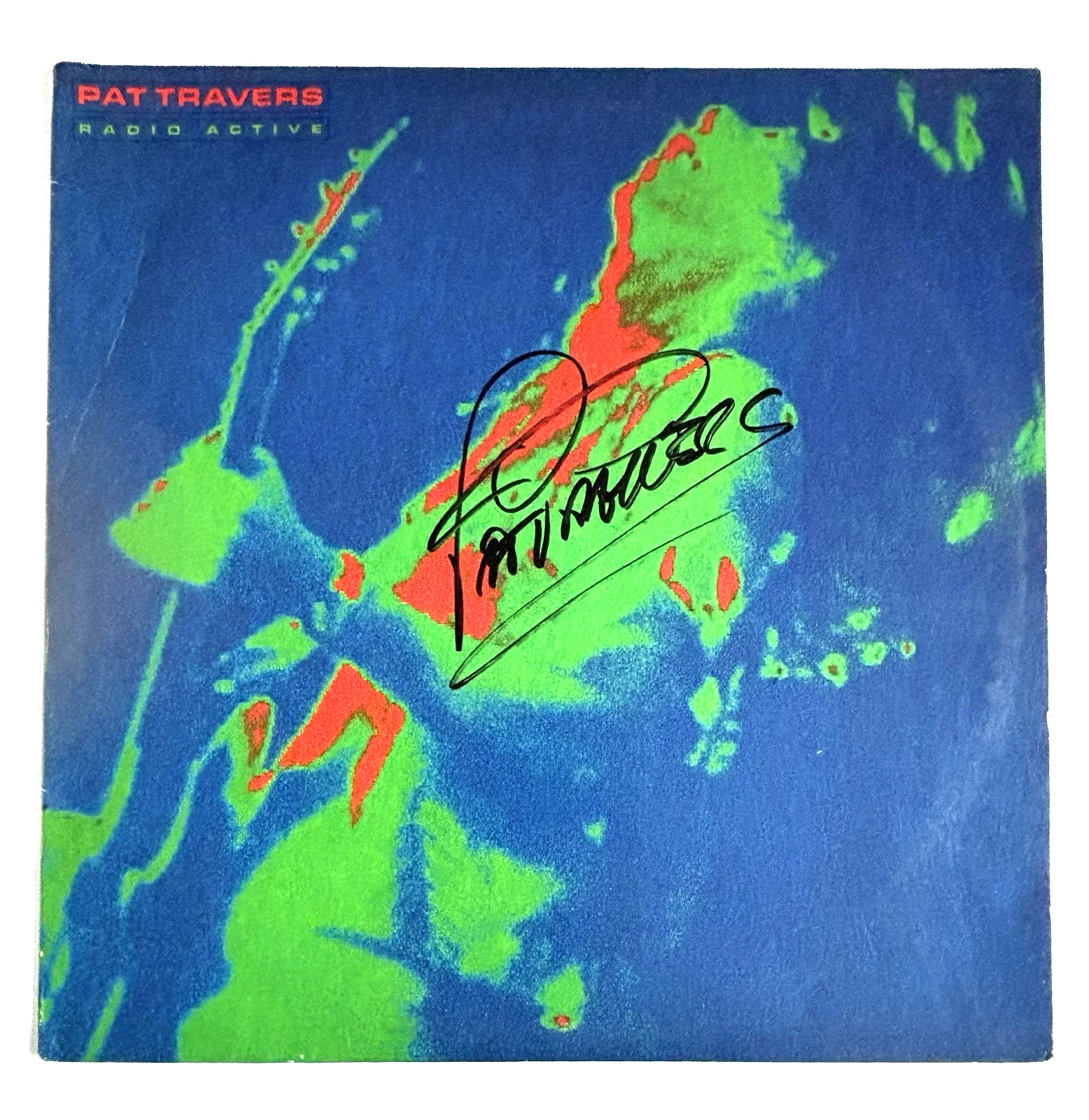 PAT TRAVERS Signed RADIO ACTIVE Vinyl LP RECORD Album PSA DNA COA, image 2