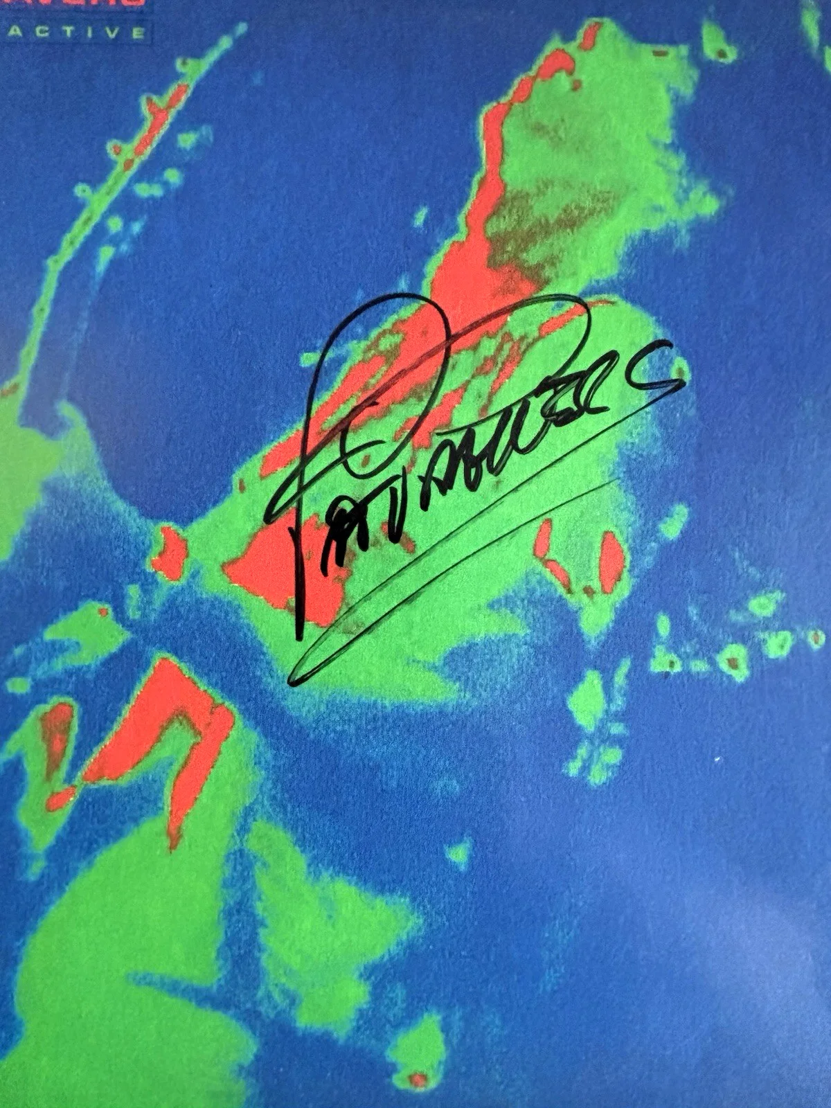 PAT TRAVERS Signed RADIO ACTIVE Vinyl LP RECORD Album PSA DNA COA, image 3