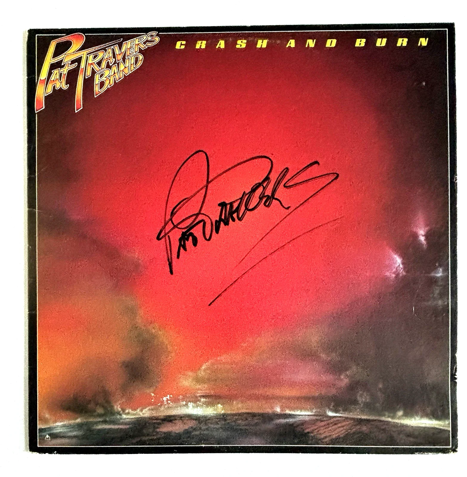 PAT TRAVERS Signed CRASH AND BURN Vinyl LP RECORD Album PSA DNA COA, image 2