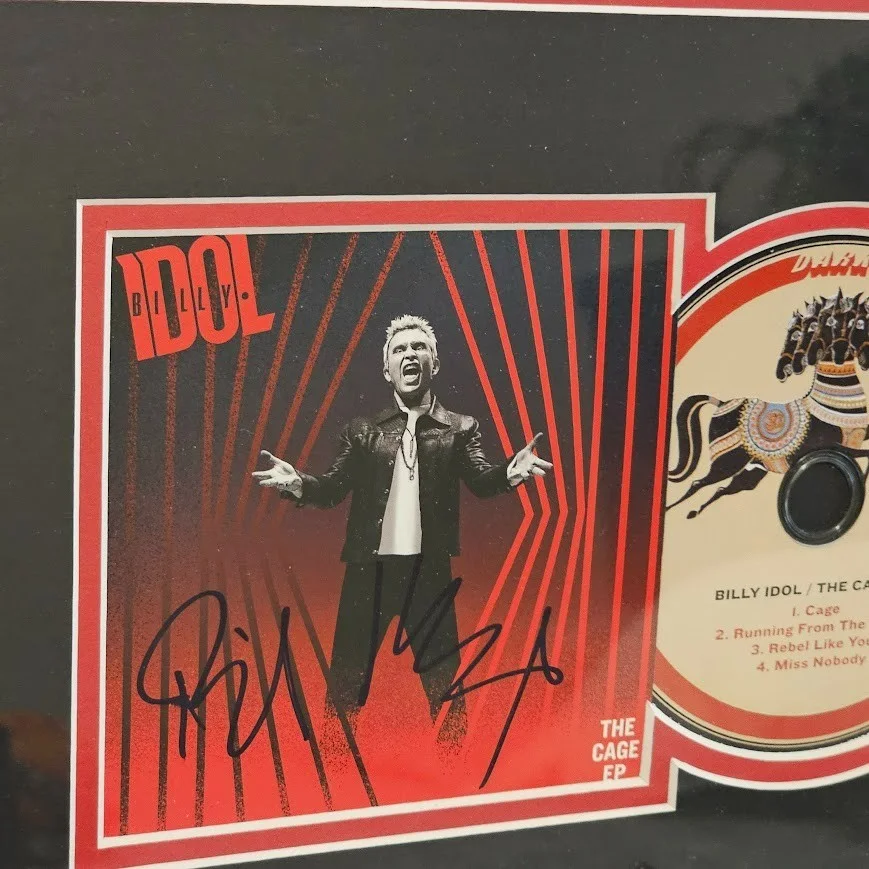 Billy Idol signed Autographed The Cage EP CD JSA COA, image 2