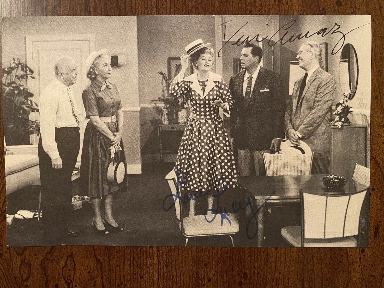 Lucille Ball, Desi Arnaz — Lucille Ball Desi Arnaz Signed Autographed Photo With COA I Love Lucy RARE