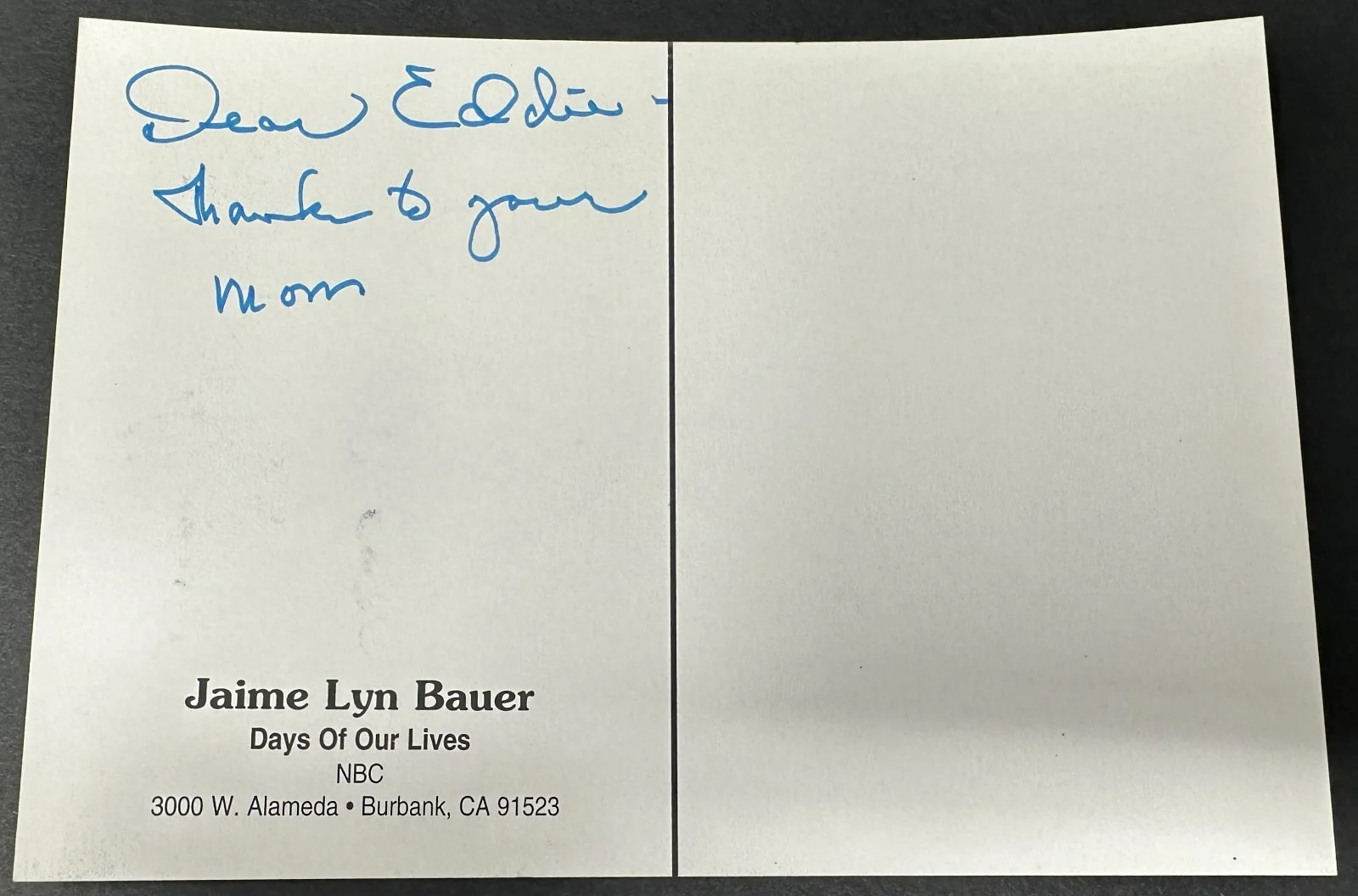 Jaime Lyn Bauer Actress The Young and the Restless 4 x 6 Photo Signed Autograph, image 2