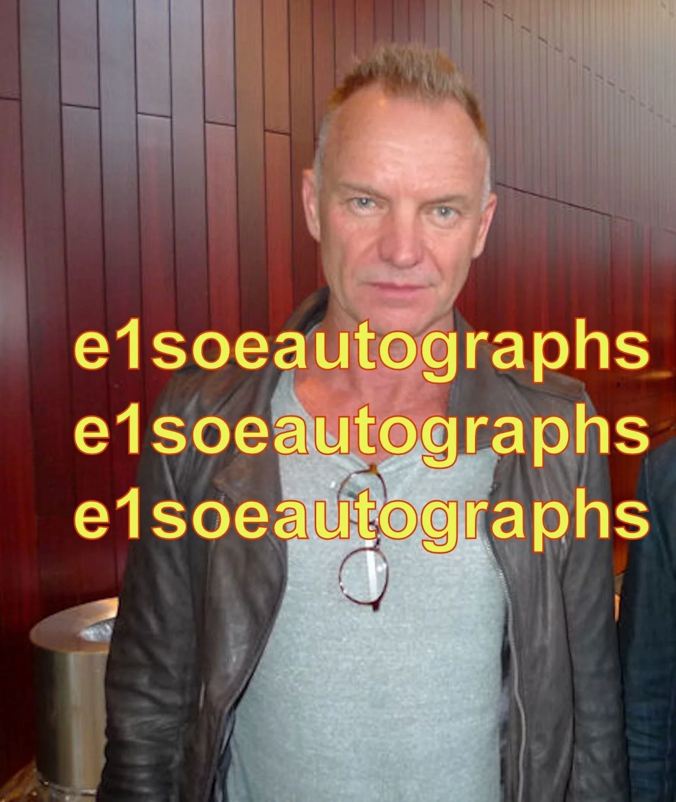 Sting signed 8x10 Photo - Proof - The Police - Gordon Sumner. Rock N Roll Singer, изображение 2