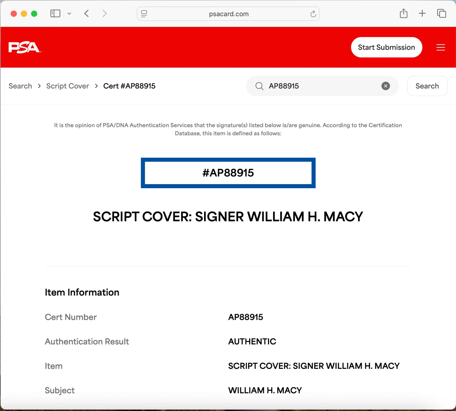 William H Macy — WILLIAM H MACY SIGNED FULL 66 PAGE SHAMELESS PILOT SCRIPT PSA DNA AUTOGRAPH, image 3
