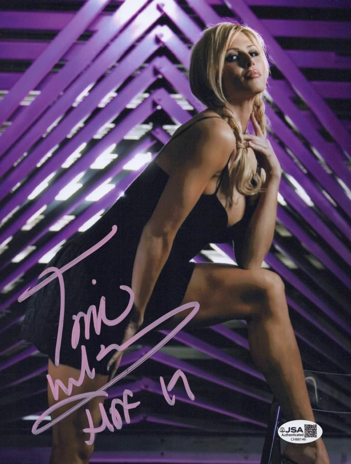 TORRIE WILSON — TORRIE WILSON Authentic Hand-Signed "WWE HALL OF FAME" 8x10 Photo (JSA COA)