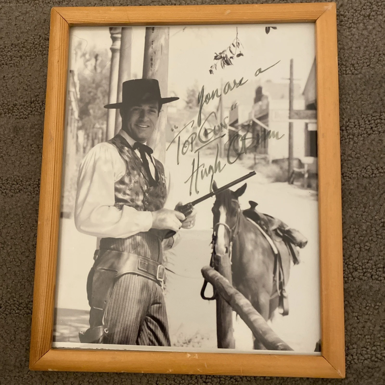 Hugh O'Brian — WYATT EARP ACTOR HUGH O'BRIAN (1925-2016) AUTOGRAPH 8 x 10 PHOTO, image 4