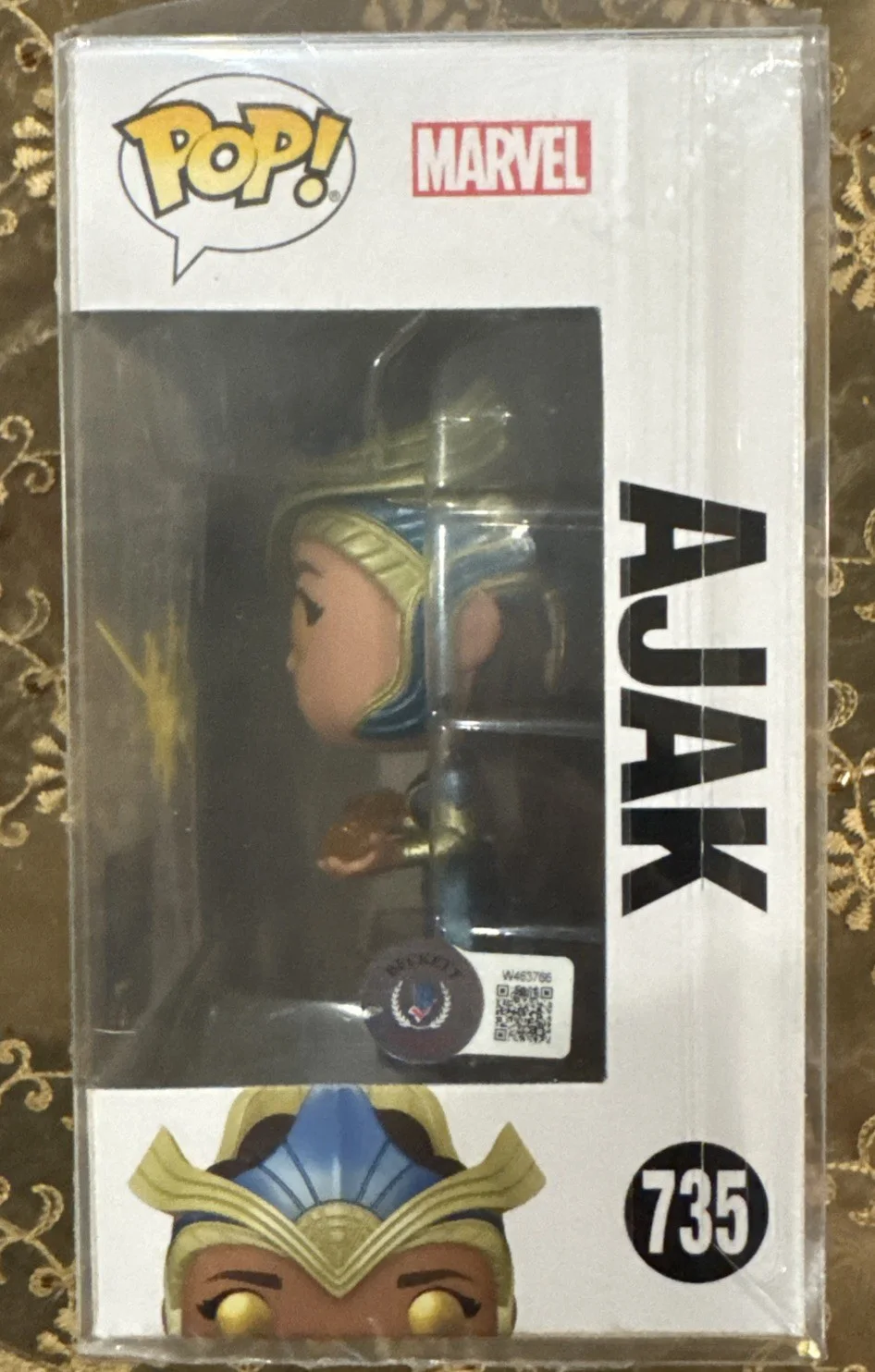 Salma Hayek — Salma Hayek Eternals Signed Ajak #735 Funko Pop Vinyl Figure BAS Witness, изображение 2