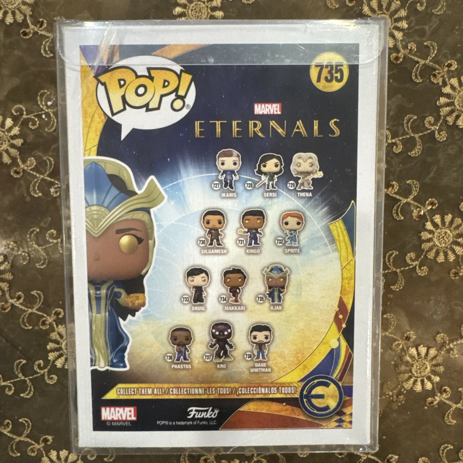 Salma Hayek — Salma Hayek Eternals Signed Ajak #735 Funko Pop Vinyl Figure BAS Witness, изображение 3