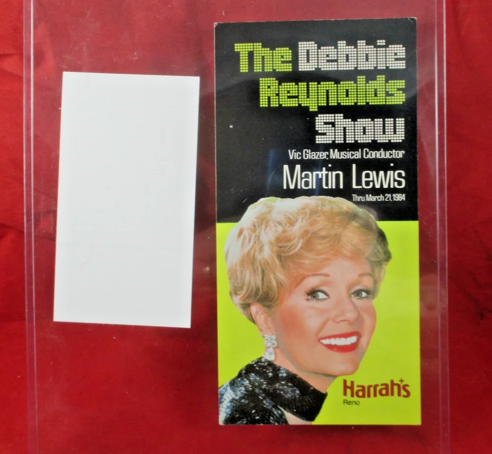 Debbie Reynolds — Debbie Reynolds Autographed HARRH's JSA COA Signed Actress Hand Signed Card, image 5