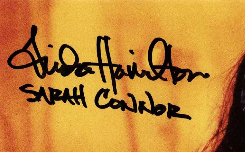 LINDA HAMILTON SIGNED 11x14 PHOTO + SARAH CONNOR TERMINATOR RARE BECKETT BAS, изображение 2