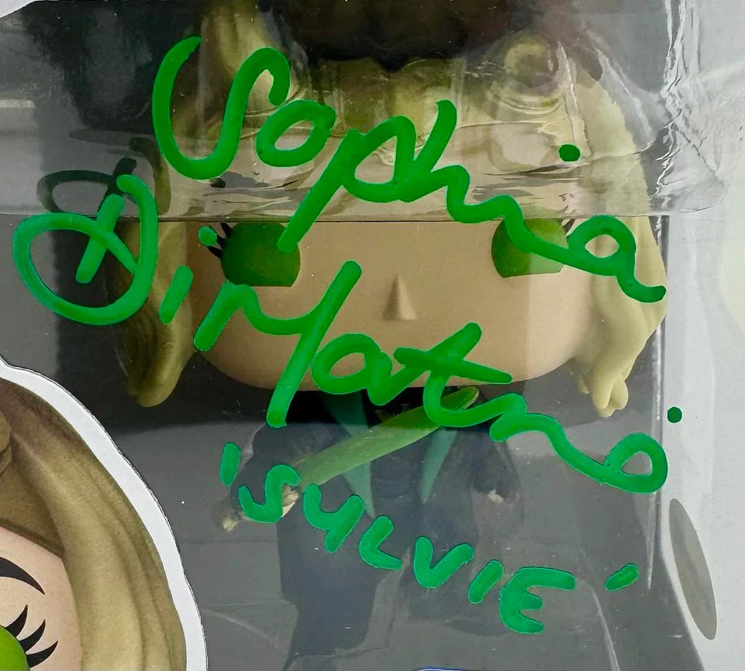 Sophia DiMartino signed "Sylvie" Funko Pop (Loki) w/character name - ACOA COA, изображение 2