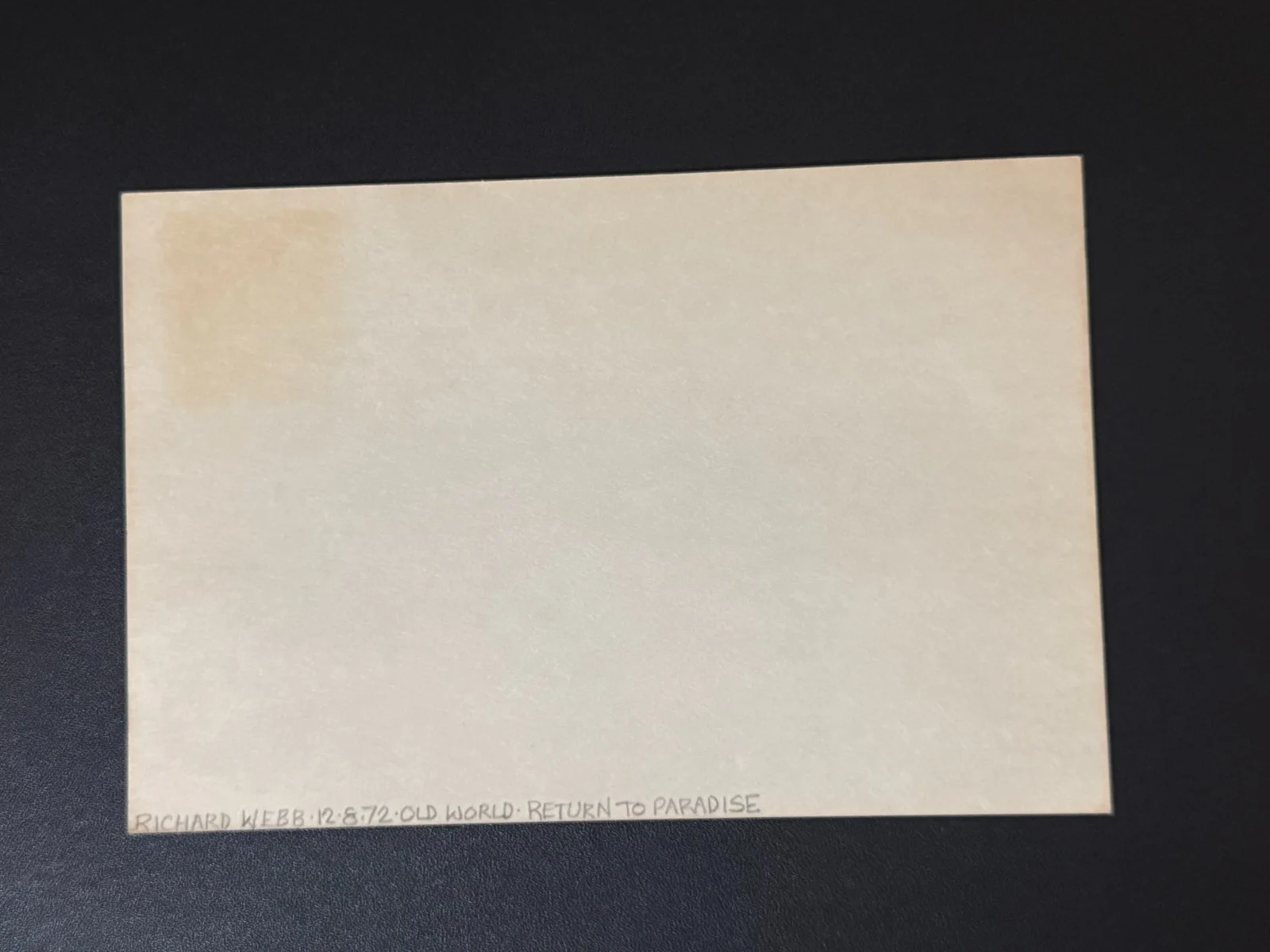 Richard Webb - Signed Autograph Index Card - Captain Midnight (D. 1993), image 2