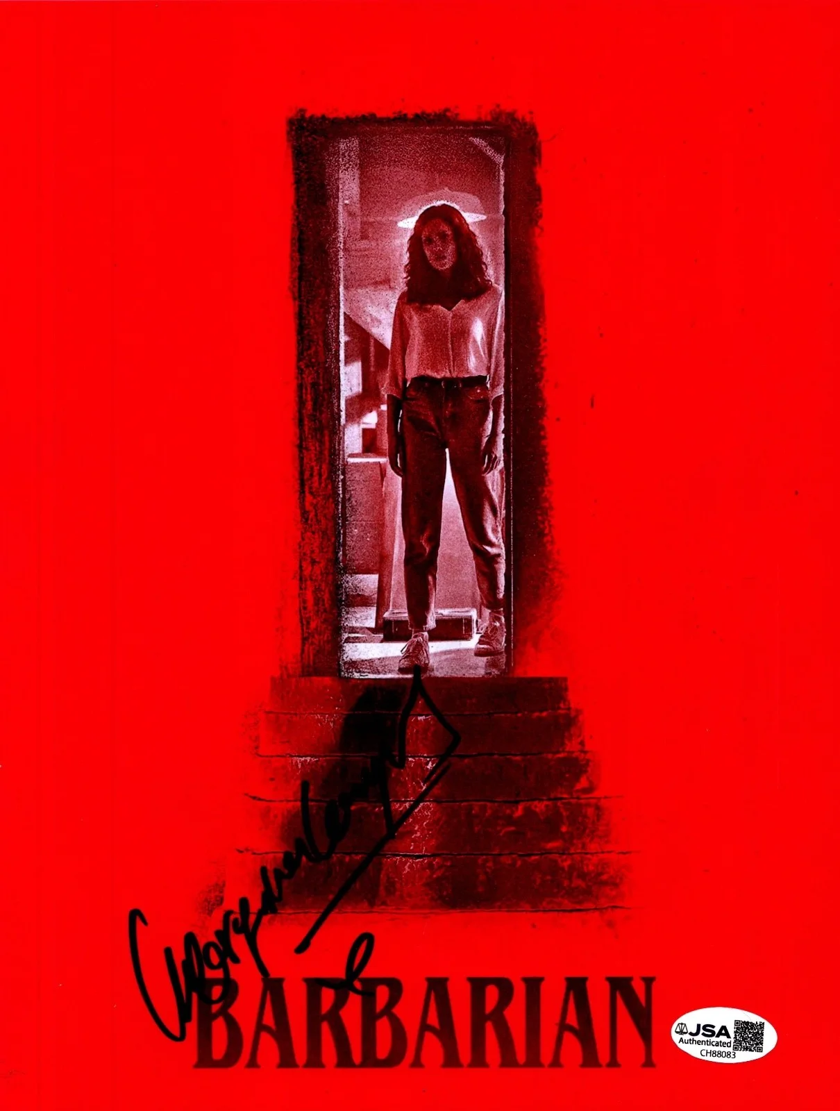 GEORGINA CAMPBELL — GEORGINA CAMPBELL Authentic Hand-Signed "BARBARIAN"8x10 photo JSA COA