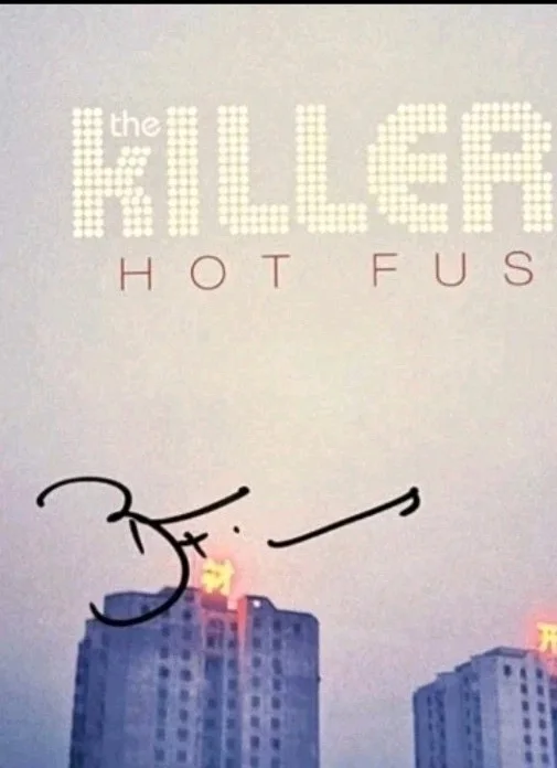 BRANDON FLOWERS THE KILLERS SIGNED HOT FUSS VINYL ALBUM PSA COA, изображение 5