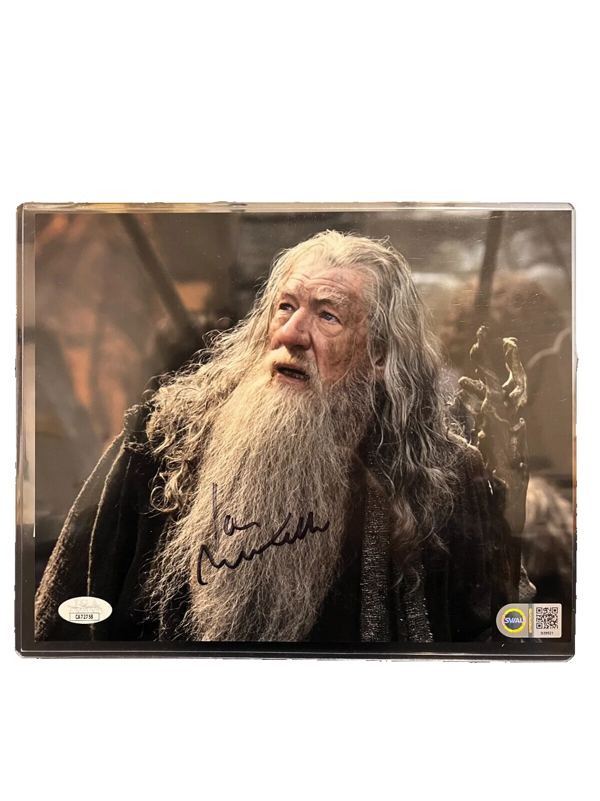 Ian McKellan — Ian McKellen Signed 8x10 Lord Of The Rings Gandalf JSA