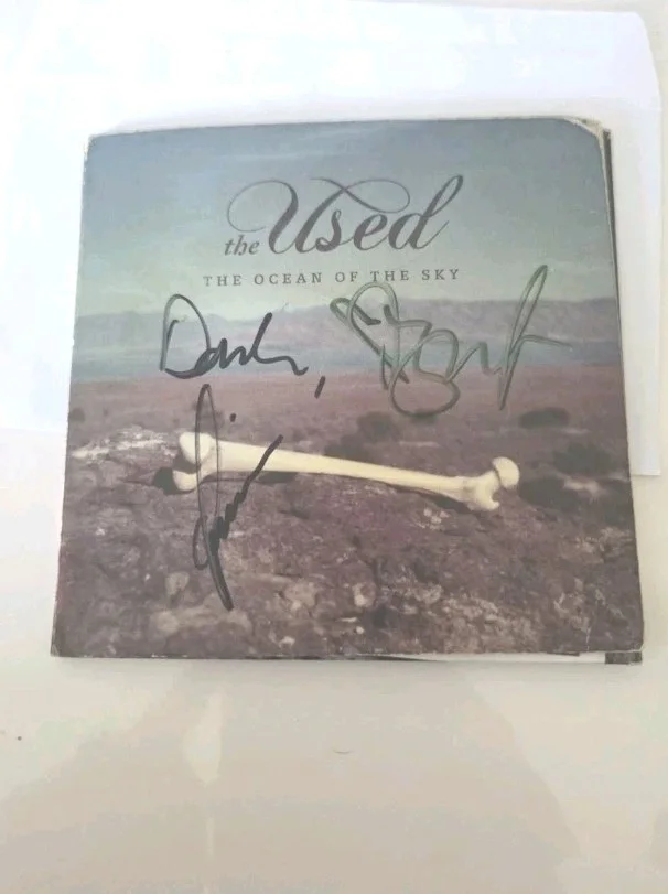 The Used The Ocean Of The Sky Cd Album AUTOGRAPHED cd Bert McCracken +2! RARE, изображение 2