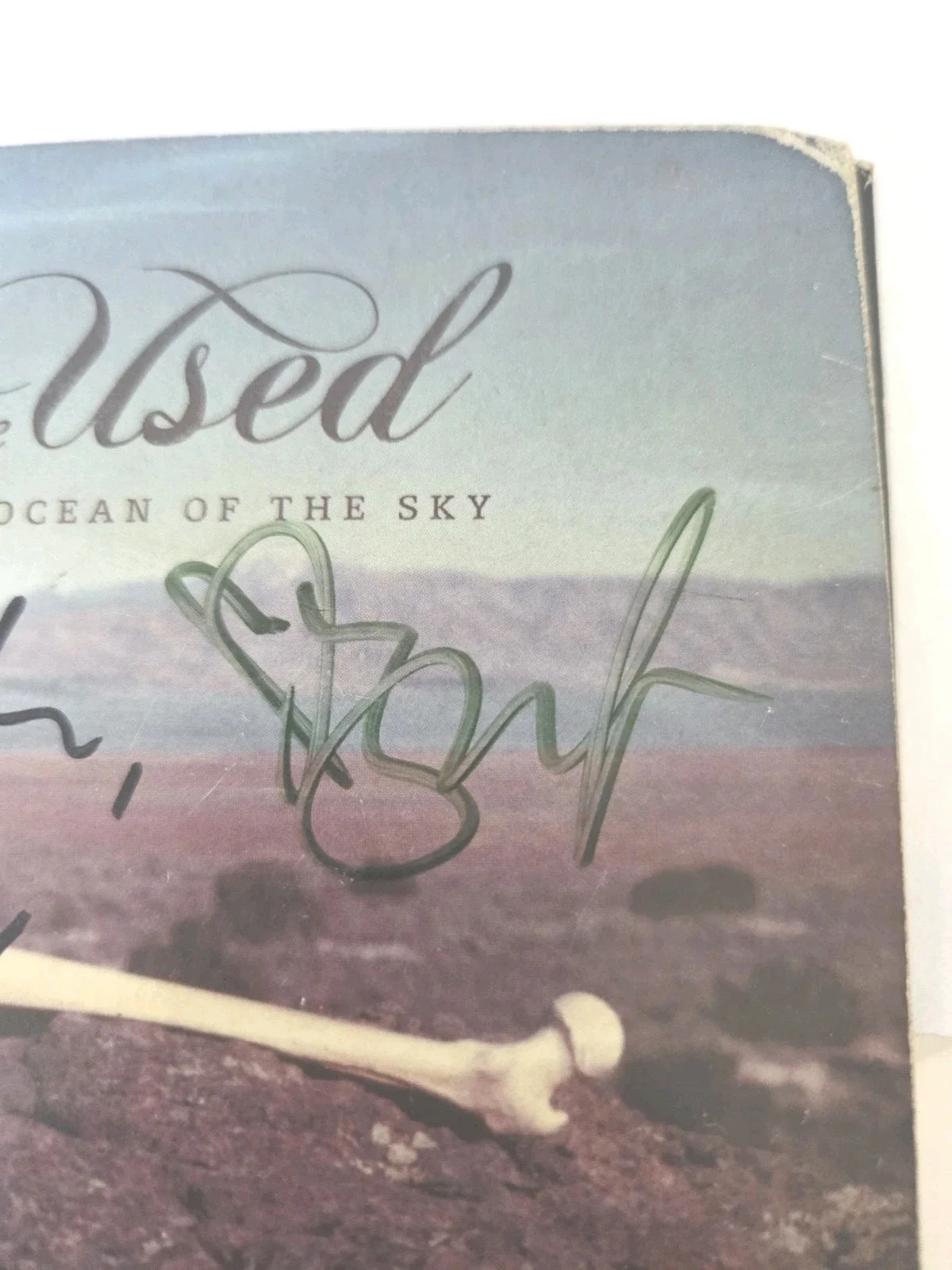 The Used The Ocean Of The Sky Cd Album AUTOGRAPHED cd Bert McCracken +2! RARE, изображение 3