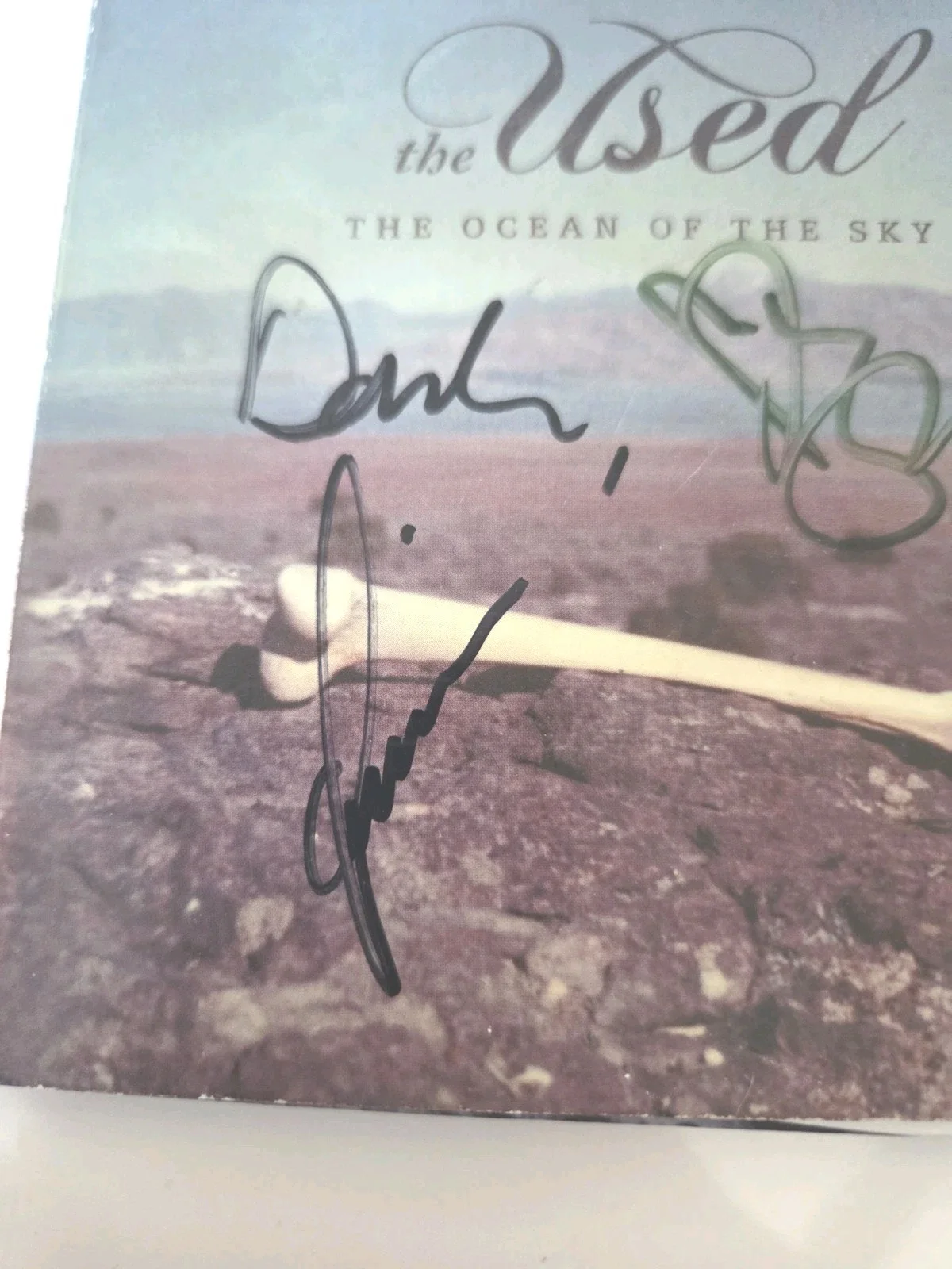 The Used The Ocean Of The Sky Cd Album AUTOGRAPHED cd Bert McCracken +2! RARE, изображение 5
