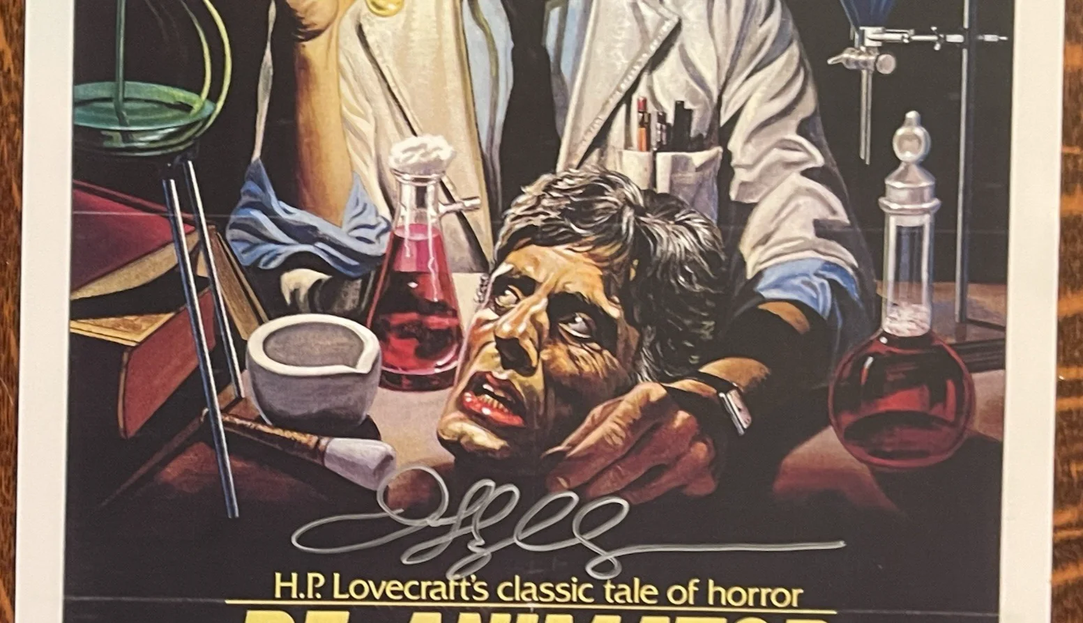11X17" AUTOGRAPHED MOVIE POSTER~ 1985~ RE-ANIMATOR~ JEFFREY COMBS, image 3