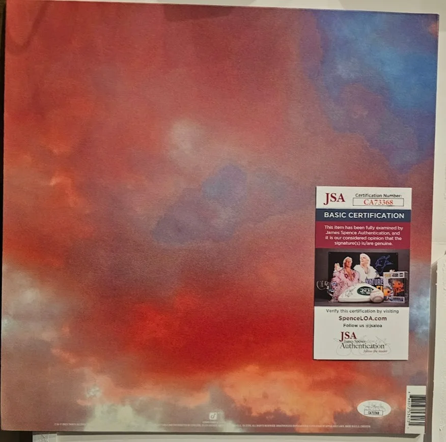 30 Seconds to Mars It's the End of the World Blue LP Record Vinyl JSA COA, изображение 5