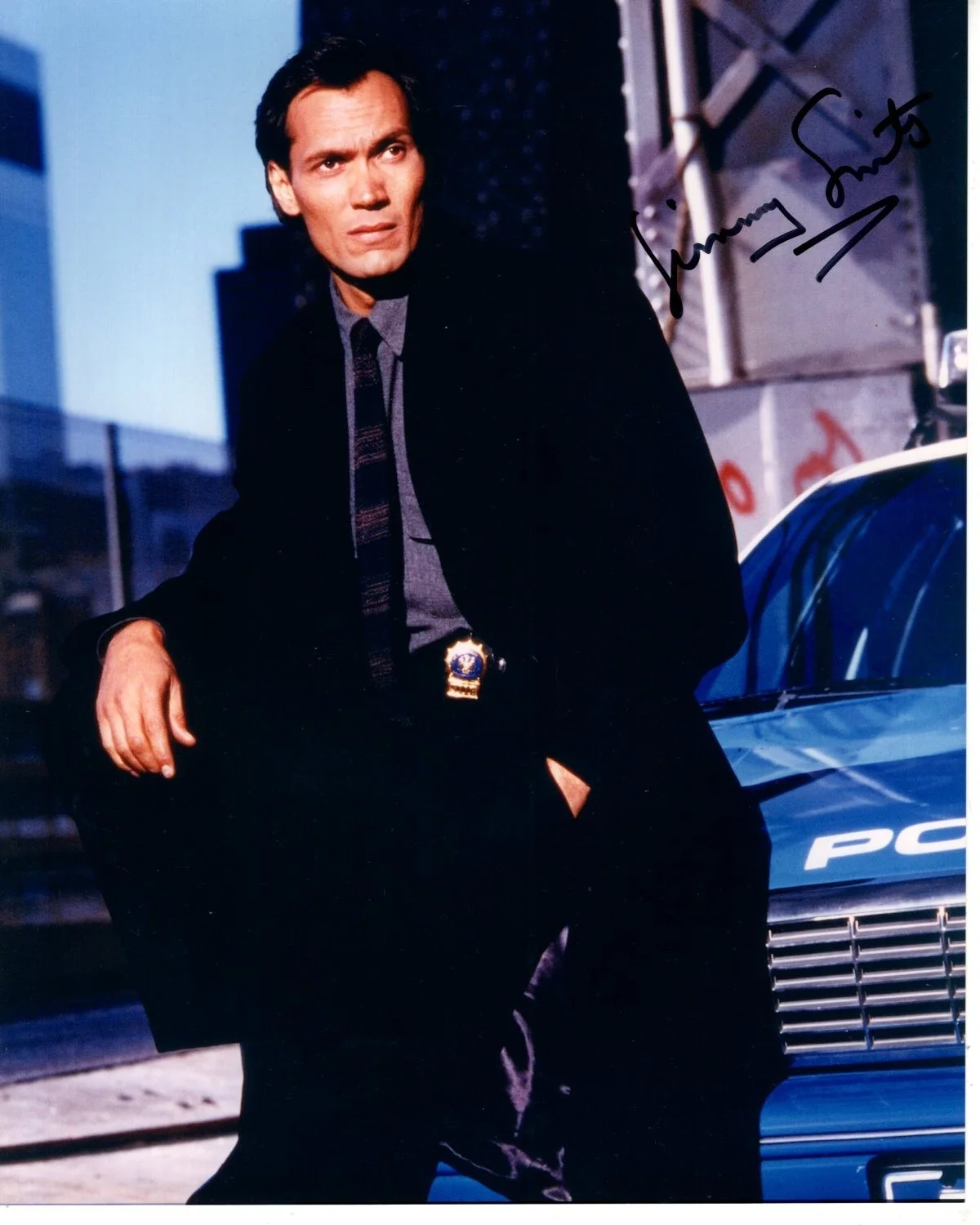 Jimmy Smits — JIMMY SMITS Signed 8x10 NYPD BLUE BOBBY SIMONE Photo w/ Hologram COA