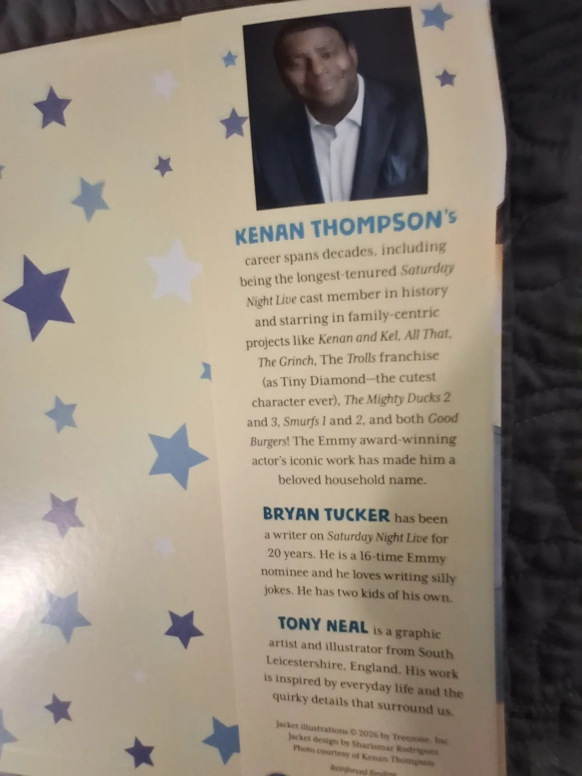 Kenan Thompson — Kenan Thompson Autographed Unfunny Bunny Hardcover 1st Edition SNL, изображение 4