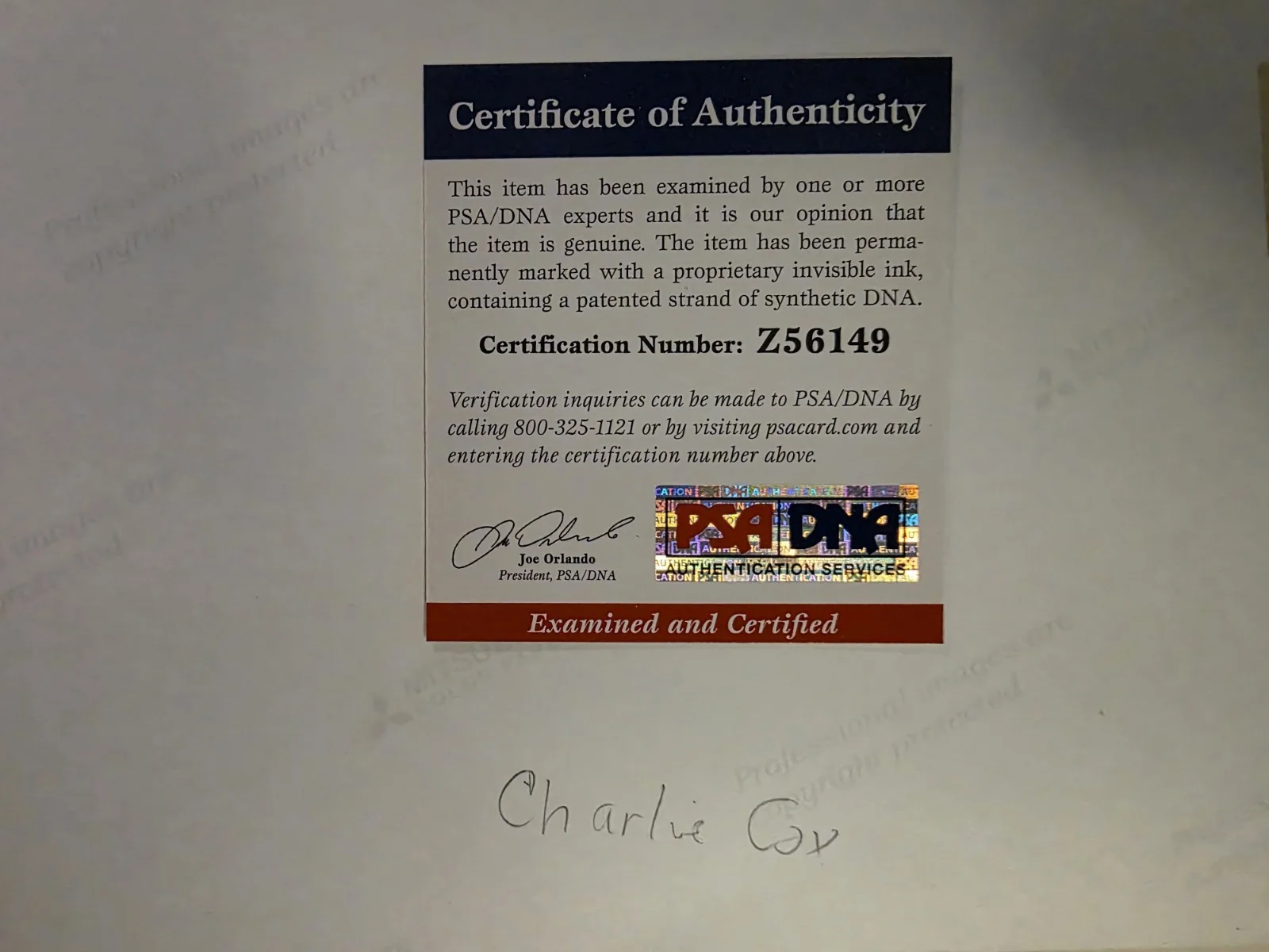 Charlie Cox — Marvel Daredevil Charlie Cox Autographed 8x10 PSA/DNA Netflix”l, image 3