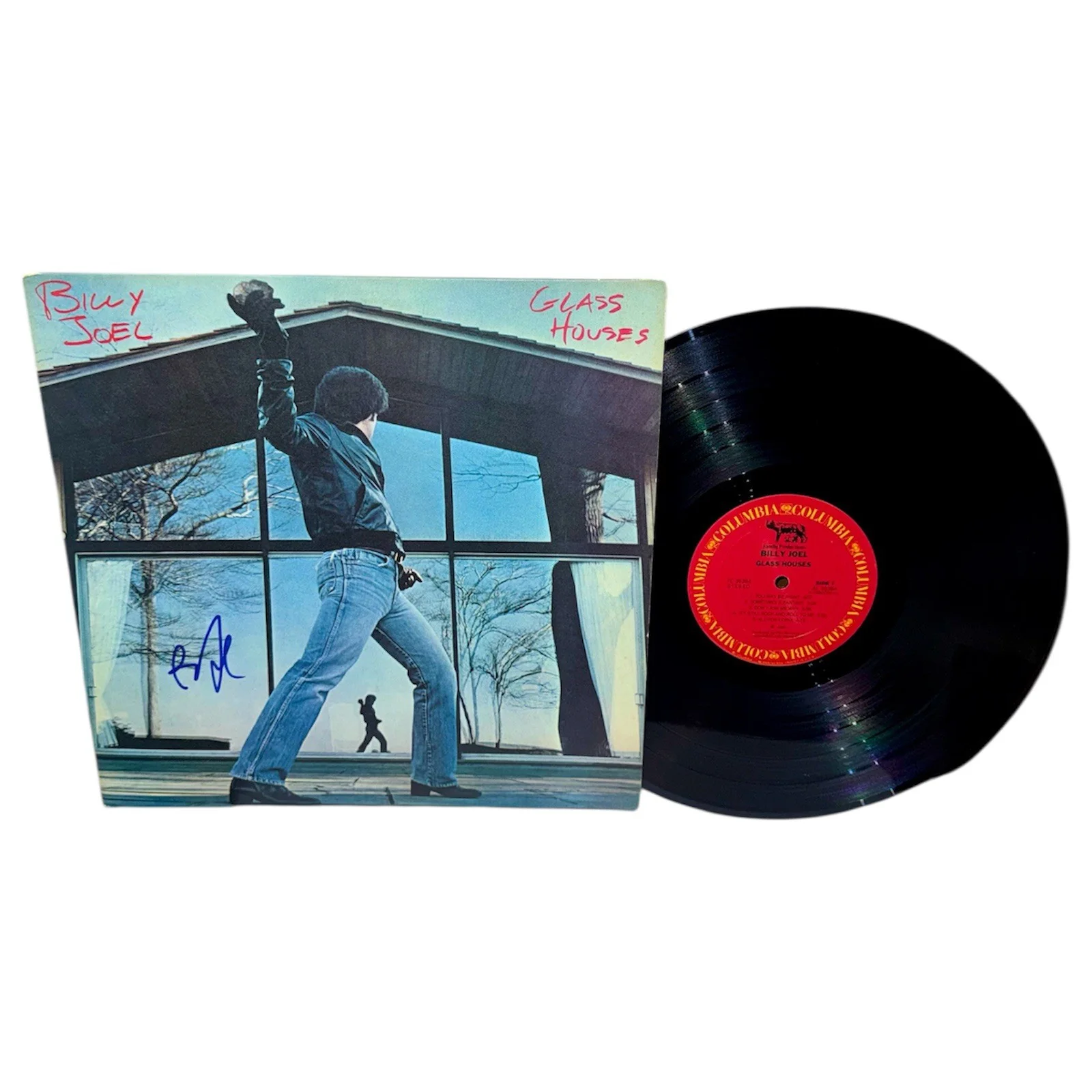 Billy Joel – Glass Houses Signed Autographed LP Vinyl (Beckett Authenticated), image 3