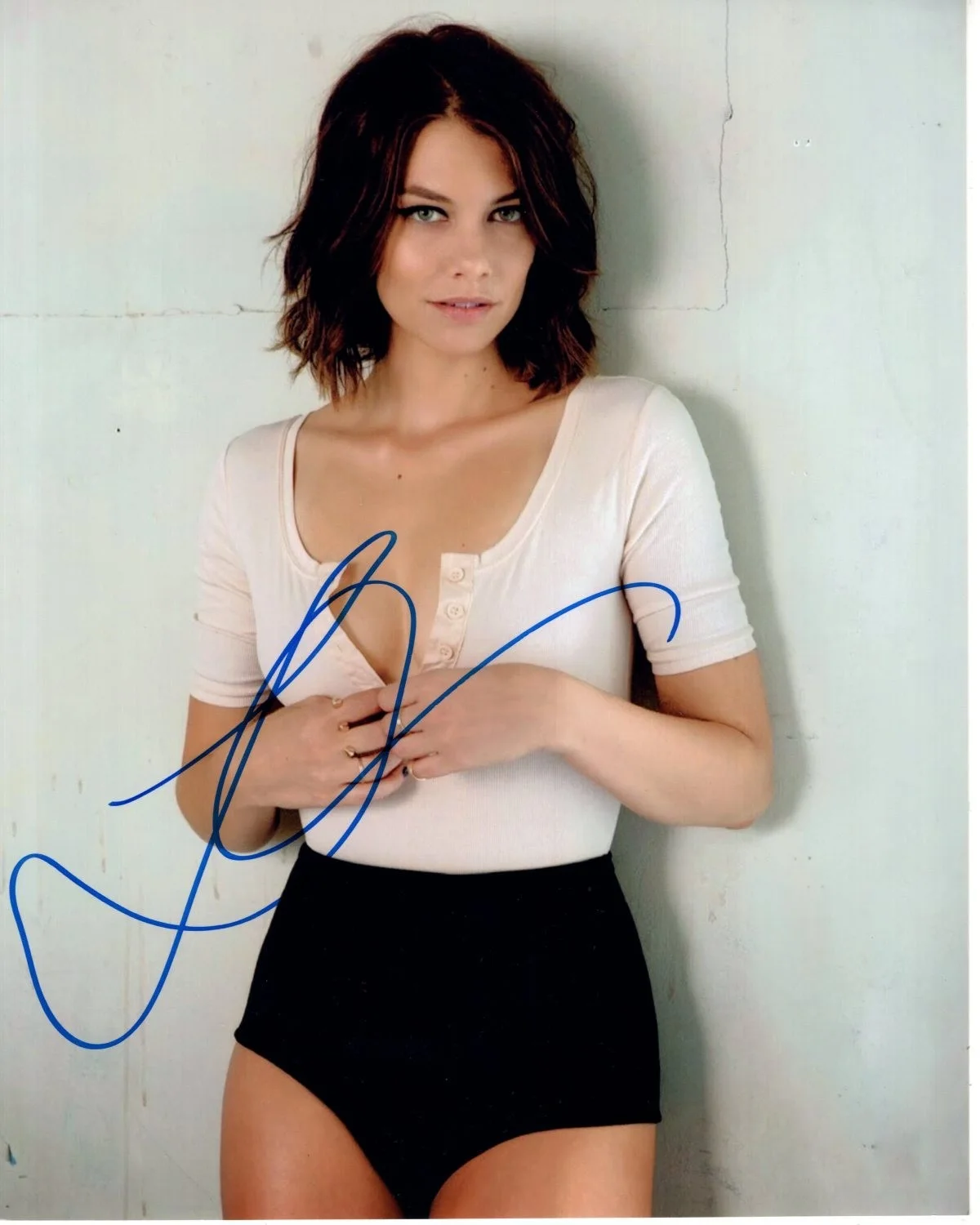 Lauren Cohan — Lauren Cohan Signed Autographed 8x10 Photograph
