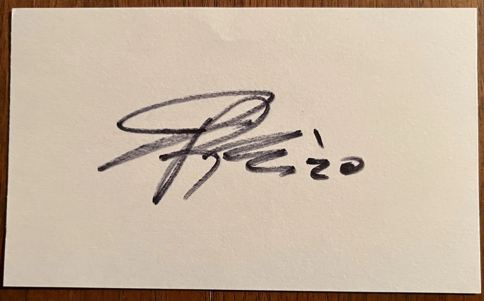 JOHNNY RIVERS Signed 3X5 white card, image 2