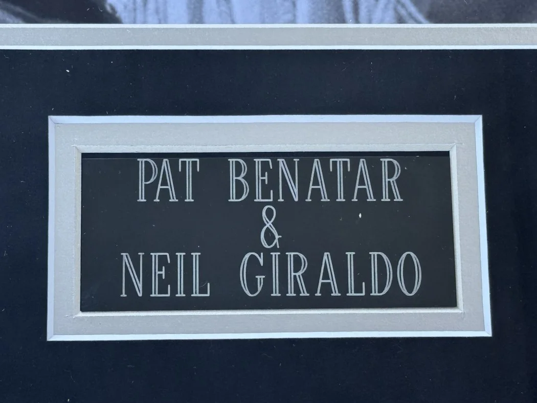 Neil Giraldo Pat Benatar Dual Signed Cut My Grandma And Grandpa Rock Framed BAS, изображение 3