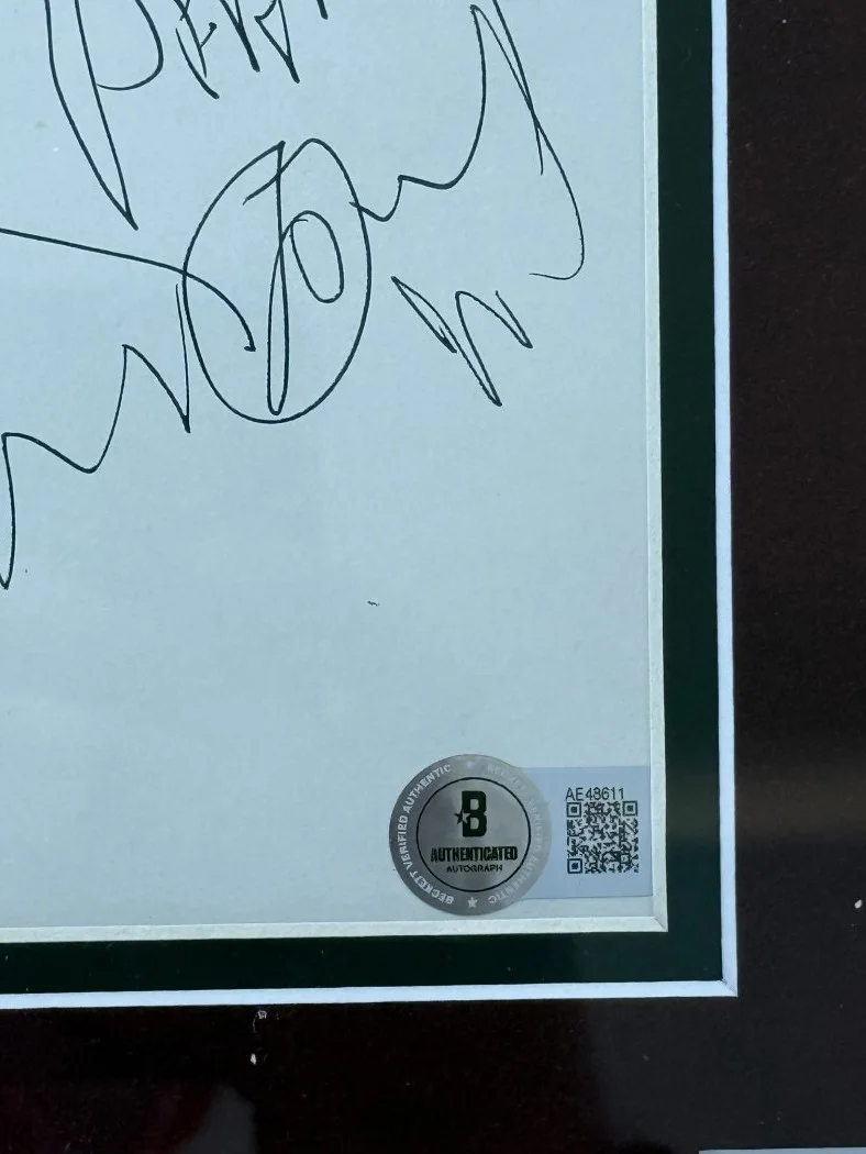 Aerosmith Autographed Band Cut Steven Tyler Joe Perry Joey Kramer +2 Framed BAS, image 3