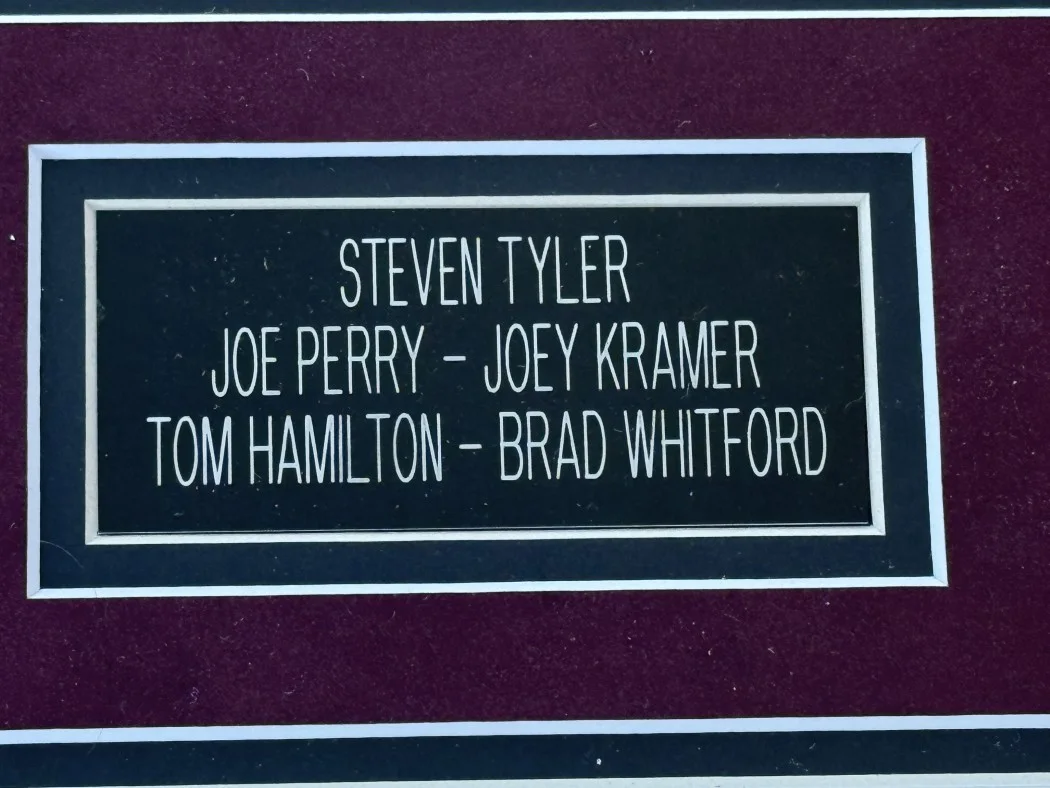 Aerosmith Autographed Band Cut Steven Tyler Joe Perry Joey Kramer +2 Framed BAS, image 4
