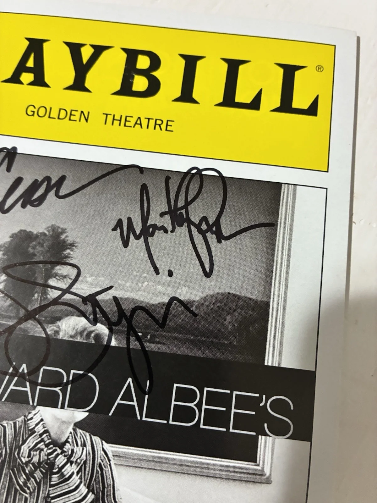 Glenn Close, Bob Balaban, Martha Plimpton, Clair Higgins — A DELICATE BALANCE Broadway Cast Signed Playbill Lithgow Glenn Close Plimpton, image 4