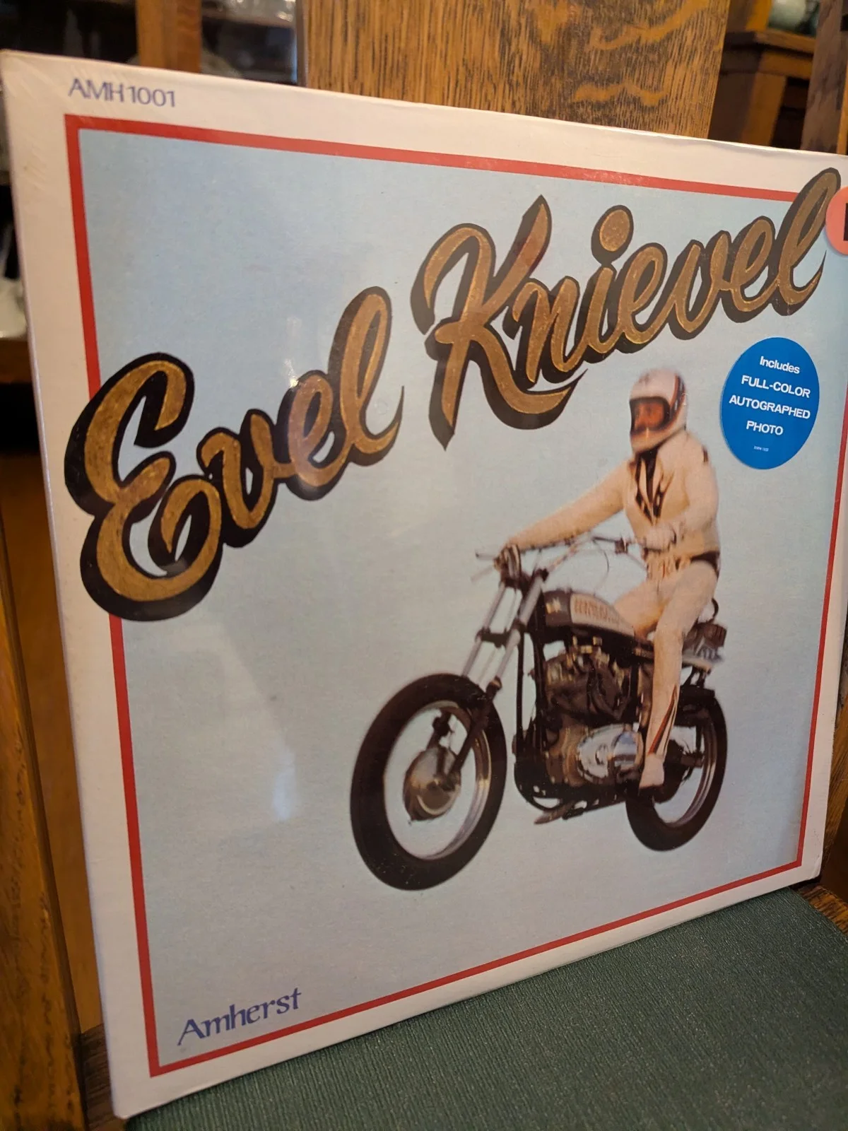 Evel Knievel "The Evel Knievel Story" Vinyl Record Album LP 1974 Amherst Sealed, изображение 2